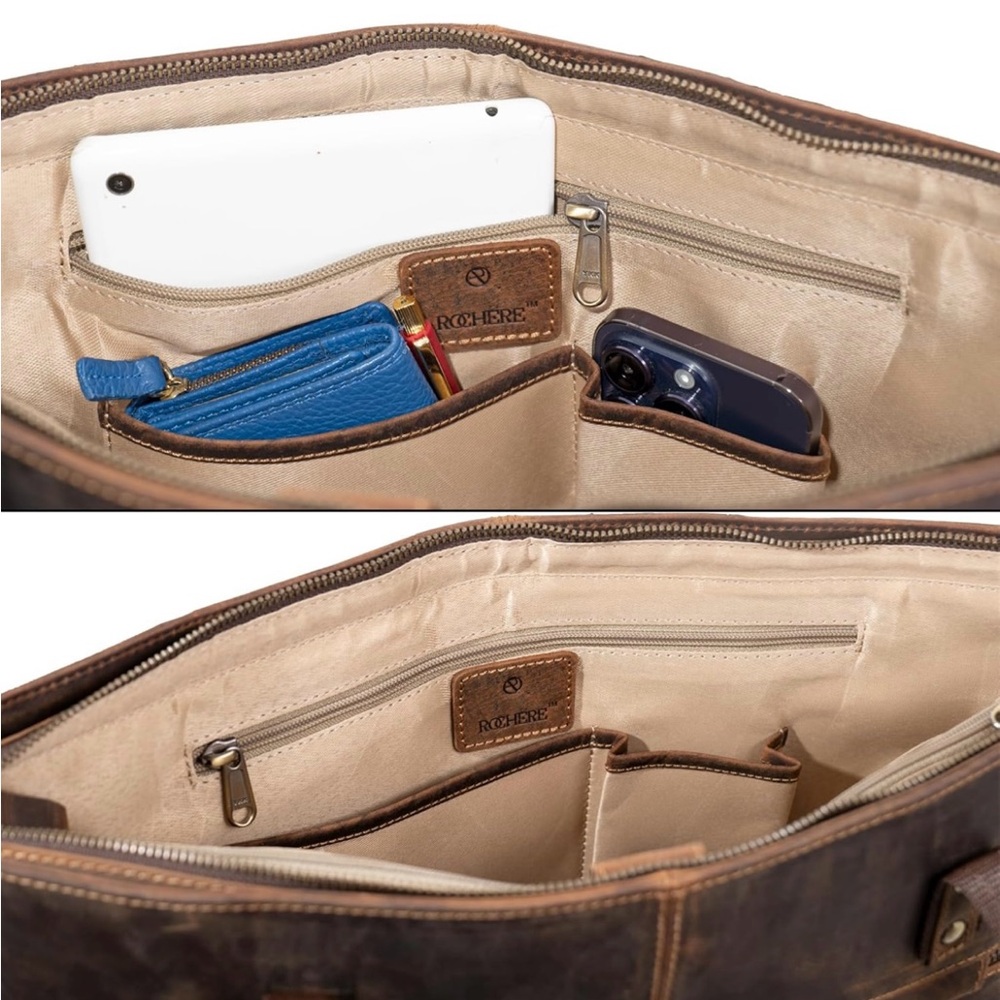 Tote Leather Bag and Crossbody Bag - Picture 6 of 16